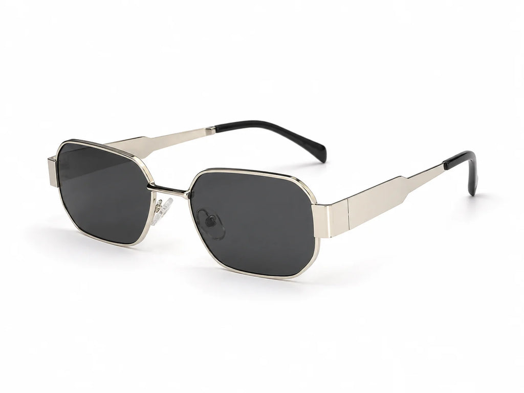 VTitan Edge Silver Square Sunglasses