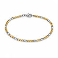 Elegant gold and silver chain loop