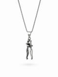 Silver embrace pendant